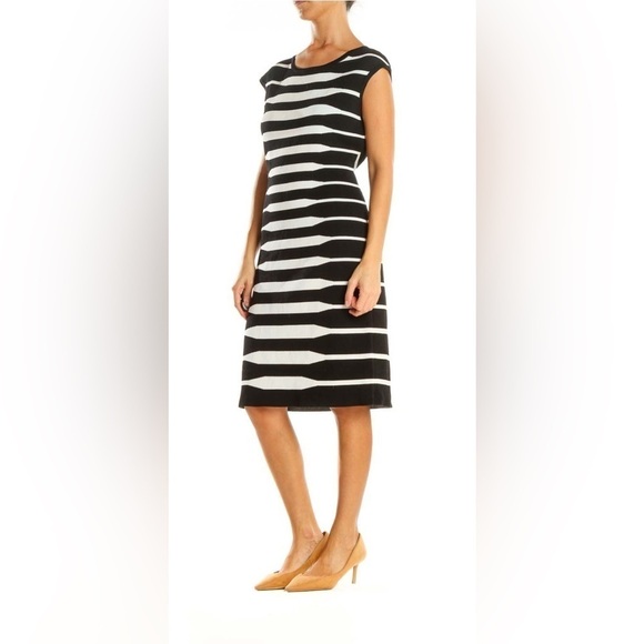 Calvin Klein Black and White Body con Dress size Small EUC - Picture 1 of 5